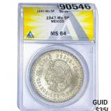 1947-Mo 5P Mexico ANACS MS64