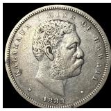 1883 Silver Hawaiian 1/2 Dollar NEARLY UNCIRCULATE