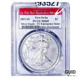 2021-S Silver Eagle PCGS MS69 T1 Emergancy Issue