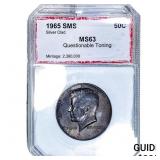 1965 Kennedy Half Dollar PCI MS63