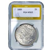 1889 Morgan Silver Dollar PGA MS63