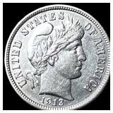 1913 Silver Barber Dime CLOSELY UNCIRCULATED