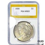 1926 Silver Peace Dollar PGA MS63
