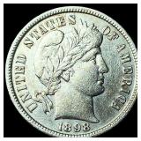 1898 Silver Barber Dime CLOSELY UNCIRCULATED