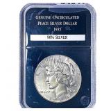 1935 Silver Peace Dollar  GENUNC