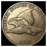 1857 Flying Eagle Cent ABOUT UNCIRCULATED