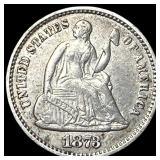 1873 Seated Liberty Half Dime CLOSELY UNCIRCULATED