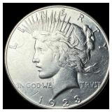 1923-S Silver Peace Dollar NEARLY  UNCIRCULATED