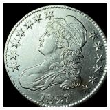 1827 Capped Bust Half Dollar NEARLY  UNCIRCULATED