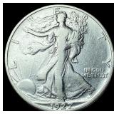 1927-S Silver Walking Liberty Half Dollar LIGHTLY