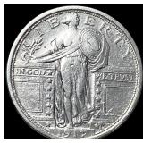 1917 Type 1 Standing Liberty Quarter NEARLY UNCIRC