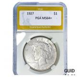 1927 Silver Peace Dollar PGA MS64+