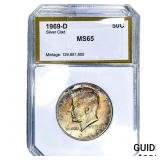 1969-D Kennedy Half Dollar PCI MS65