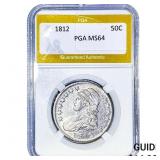 1812 Capped Bust Half Dollar PGA MS64