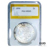 1896 Morgan Silver Dollar PGA MS65