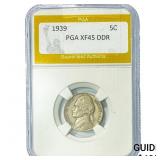 1939 Jefferson Nickel PGA XF45 DDR