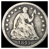 1841 Seated Liberty Half Dime LIGHTLY CIRCULATED