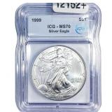 1999 Silver Eagle ICG MS70