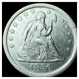 1856 Seated Liberty Quarter CLOSELY UNCIRCULATED