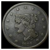 1839 Coronet Head Large Cent ABOUT UNCIRCULATED