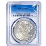 1885 Morgan Silver Dollar PCGS MS63