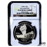 1999-P Yellowstone Silver $1 .7734oz ASW NGC PF69