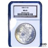 1884-O Morgan Silver Dollar NGC MS65