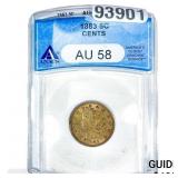 1883 Liberty Victory Nickel ANACS AU58 Cents