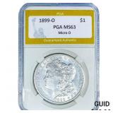 1899-O Morgan Silver Dollar PGA MS63 Micro O