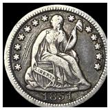 1851 Silver Half Dime ABOUT UNCIRCULATED