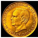 1916 Gold McKinley Dollar CHOICE BU