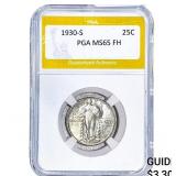 1930-S Standing Liberty Quarter PGA MS65 FH