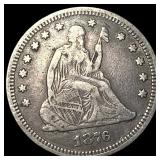 1876 Seated Liberty Quarter LIGHTLY CIRCULATED