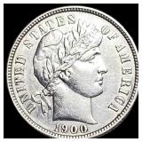 1900 Silver Barber Dime CLOSELY UNCIRCULATED