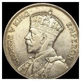 1934 New Zealand Silver 1/2 Crown
