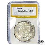 1885-O Morgan Silver Dollar PGA UNC