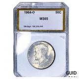 1964-D Kennedy Half Dollar PCI MS65