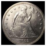 1842 Seated Liberty Dollar