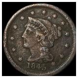 1845 Braided Hair Large Cent UNCIRCULATED
