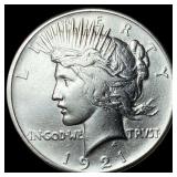 1921 Silver Peace Dollar CLOSELY UNCIRCULATED
