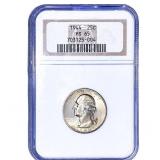 1944 Washington Silver Quarter NGC MS65