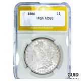 1886 Morgan Silver Dollar PGA MS63