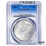 1889 Morgan Silver Dollar PCGS MS62