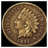 1863 Indian Head Cent NEARLY UNCIRCULATED