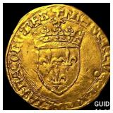 1519 France Francis I Gold Ecu d'or 5th Type