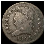 1809 Classic Head Half Cent NICELY CIRCULATED
