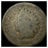 1869 Indian Head Cent NICELY CIRCULATED