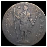 1788 Colonial Massachusetts Copper LIGHTLY  CIRCU
