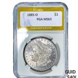 1885-O Morgan Silver Dollar PGA MS63
