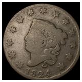 1824 Large Cent NICELY CIRCULATED